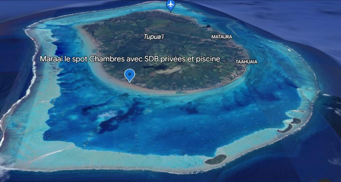Mara'Ai Le Spot Tubuai Chambre Triple Taahueia Deluxe Sdb Privee Avec Piscine Mataura Bagian luar foto