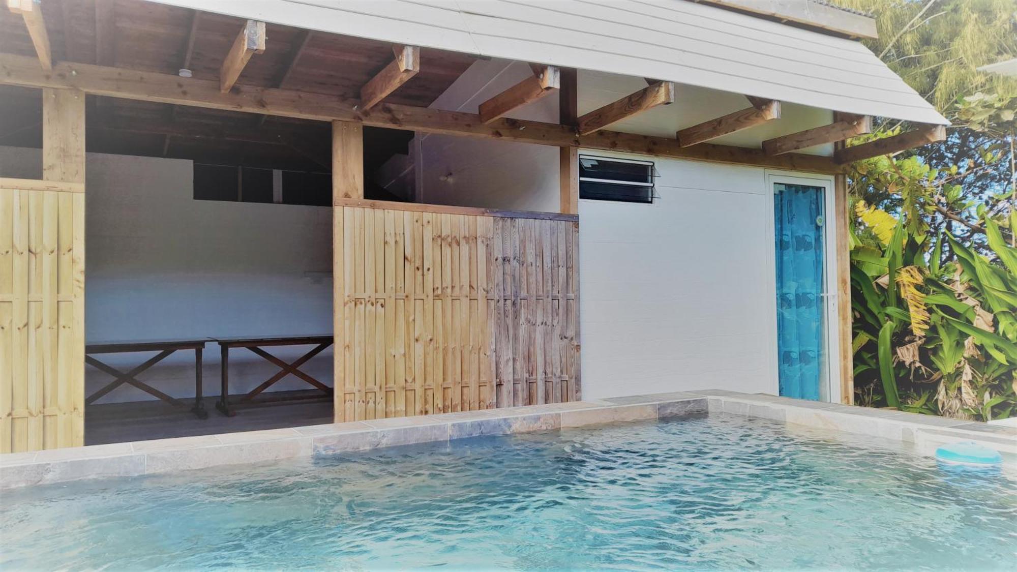 Mara'Ai Le Spot Tubuai Chambre Triple Taahueia Deluxe Sdb Privee Avec Piscine Mataura Bagian luar foto